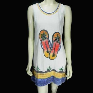 Womens S Sleeveless Mini Dress Cover Up